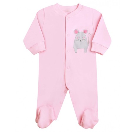 Nini organinės medvilnės šliaužtinukai-kombinezonas Pelytė