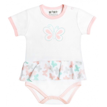 Nini smėlinukas trumpomis rankovėmis Drugeliai