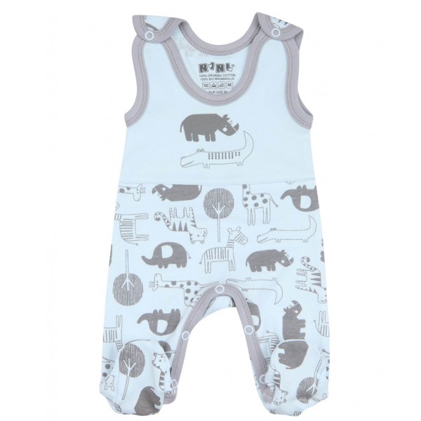 Nini organinės medvilnės šliaužtinukai "Animal" Nini organinės medvilnės šliaužtinukai "Animal"