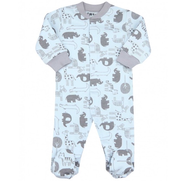 Nini organinės medvilnės šliaužtinukai-kombinezonas "Animals" Nini organinės medvilnės šliaužtinukai-kombinezonas "Animals"