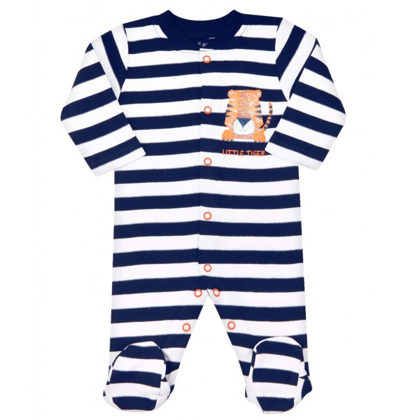 Nini organinės medvilnės šliaužtinukai-kombinezonas Tiger Nini organinės medvilnės šliaužtinukai-kombinezonas Tiger