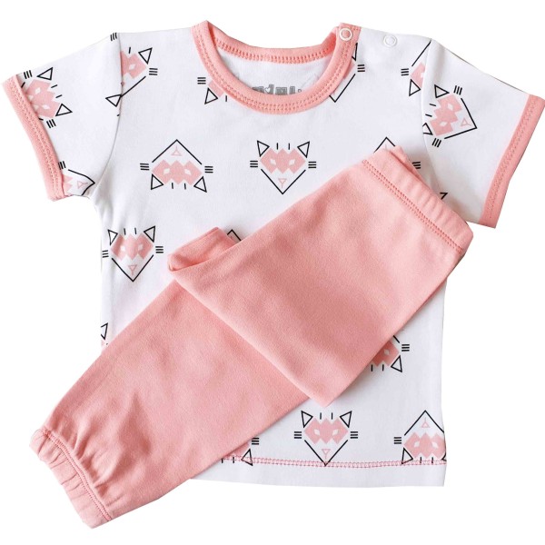 Nini organinės medvilnės komplektas-pižama Nini organinės medvilnės komplektas-pižama