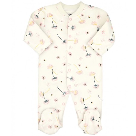 Nini organinės medvilnės kombinezonas - šliaužtinukai My Little Flower