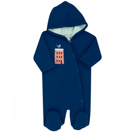 Nini organinės medvilnės šiltas kombinezonas 