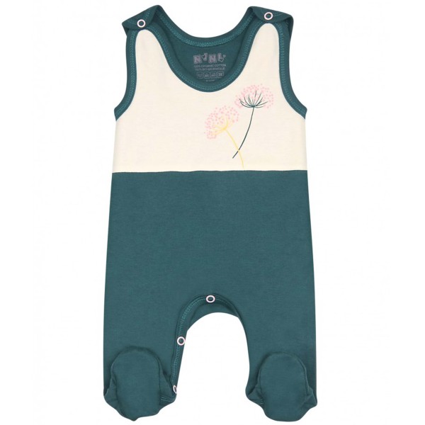 Nini organinės medvilnės šliaužtinukai My Little Flower Nini organinės medvilnės šliaužtinukai My Little Flower