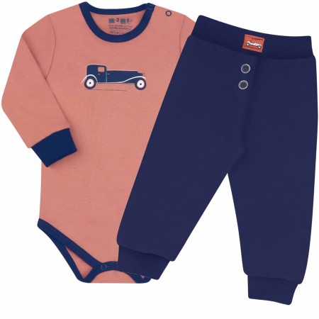 Nini organinės medvilnės komplektas berniukui Old Car