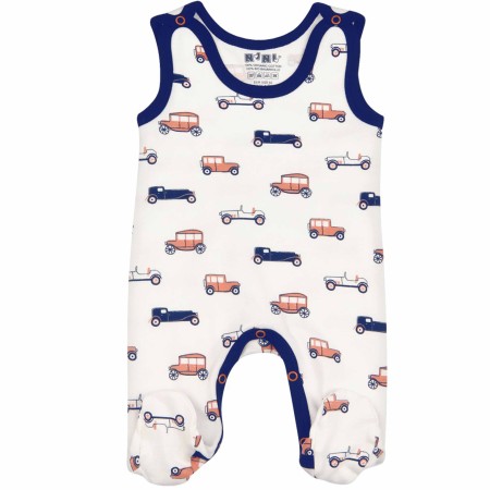 Nini organinės medvilnės šliaužtinukai "Old car" 