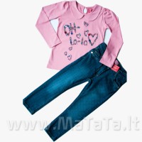 Funky Diva siauri džinsai mergaitei NAVY P 3-8 metų