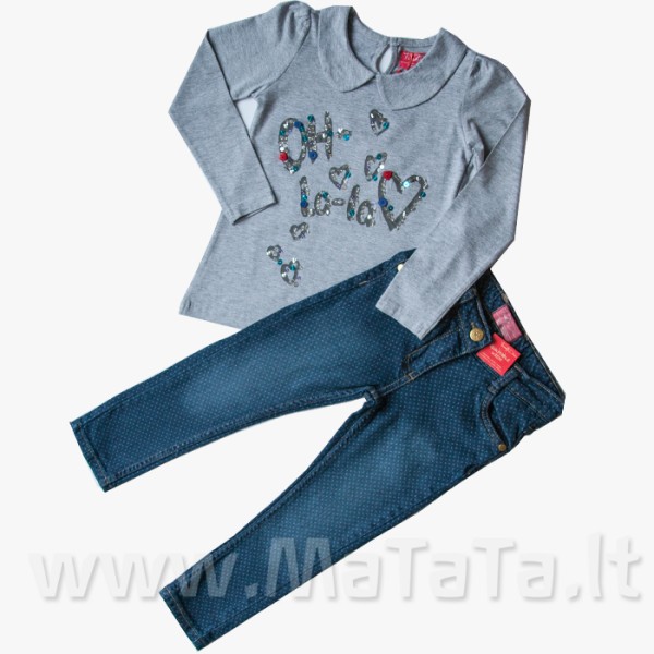 Funky Diva siauri džinsai mergaitei NAVY P 3-8 metų Funky Diva siauri džinsai mergaitei NAVY P 3-8 metų