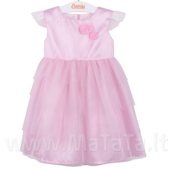 Proginė suknelė mergaitei (šv. rausvos spl.) Proginė suknelė mergaitei (šv. rausvos spl.)