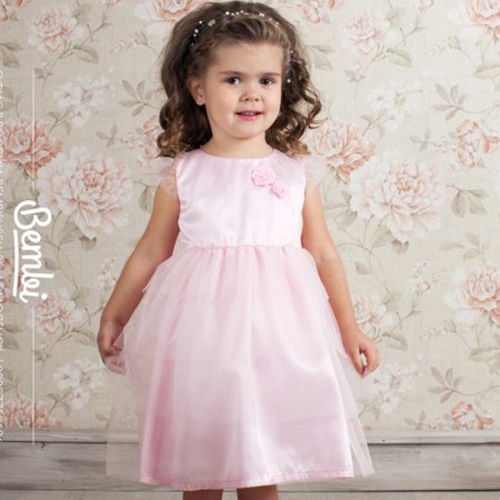 Proginė suknelė mergaitei (šv. rausvos spl.)