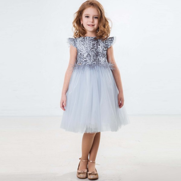 Suknelė Alessa (Pilka/melsva) Suknelė Alessa (Pilka/melsva)