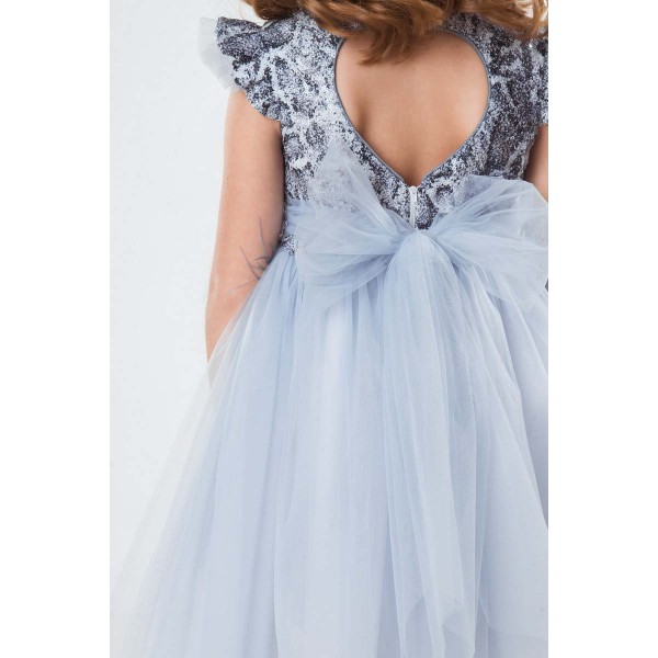 Suknelė Alessa (Pilka/melsva) Suknelė Alessa (Pilka/melsva)