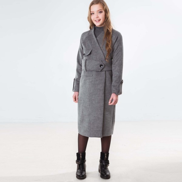 Paltas mergaitei Noeli (pilkas) Paltas mergaitei Noeli (pilkas)