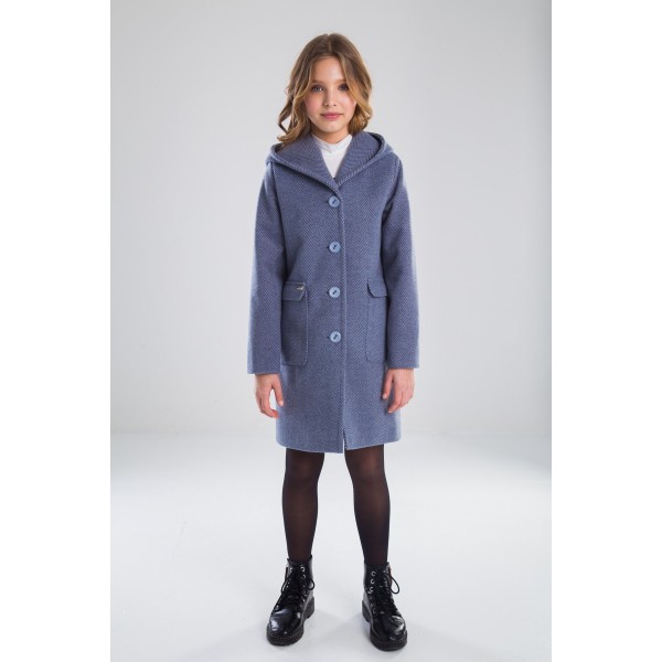 Paltas mergaitei Feit (pilka/melsva) Paltas mergaitei Feit (pilka/melsva)