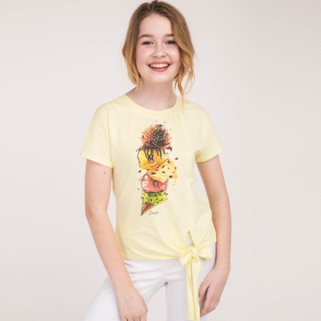 Palaidinė mergaitei "Liana" geltona