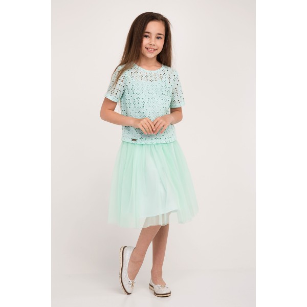 Trijų dalių komplektas mergaitei Melodi (mėta) Trijų dalių komplektas mergaitei Melodi (mėta)