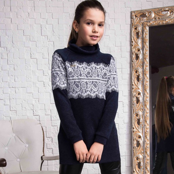 Tunika-džemperis Afina (tamsiai mėlyna) Tunika-džemperis Afina (tamsiai mėlyna)