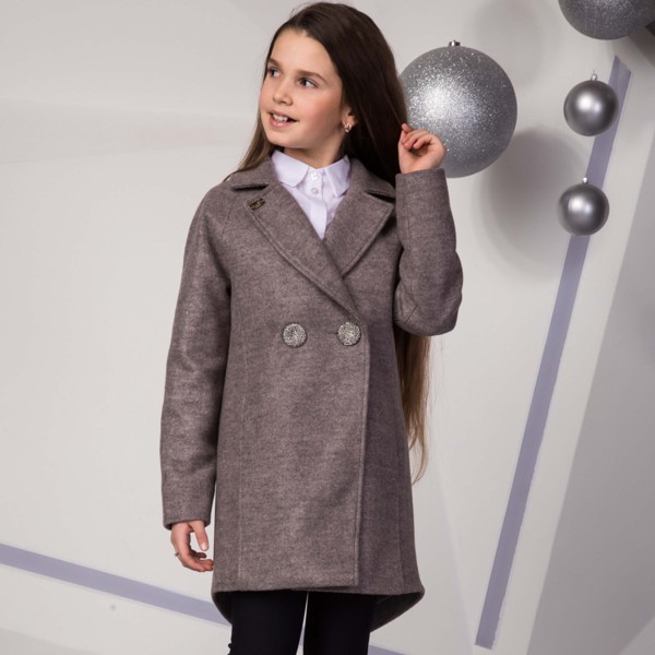 Paltas mergaitei Arija (rudas) Paltas mergaitei Arija (rudas)