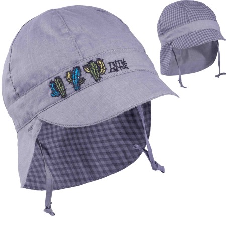 TUTU vasarinė kepurė su snapeliu, kaklo apsauga ir raišteliais 