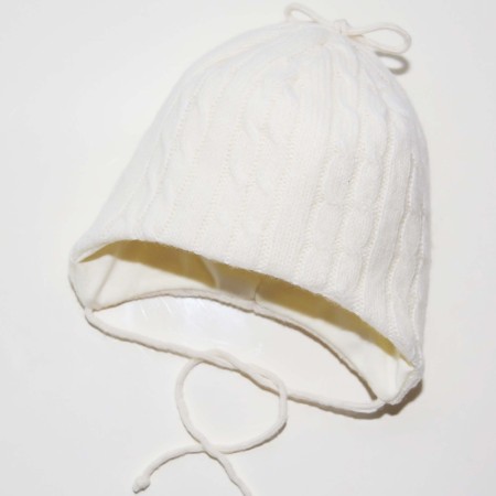 Vilaurita merino vilnos šilta kepurė kūdikiui