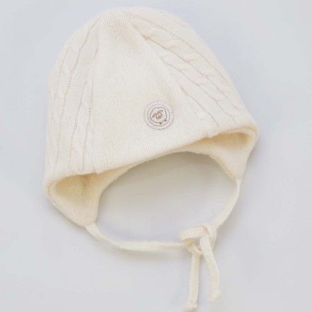 Vilaurita merino vilnos šilta kepurė kūdikiui