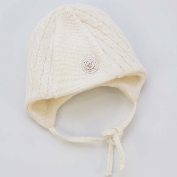 Vilaurita merino vilnos šilta kepurė kūdikiui Vilaurita merino vilnos šilta kepurė kūdikiui