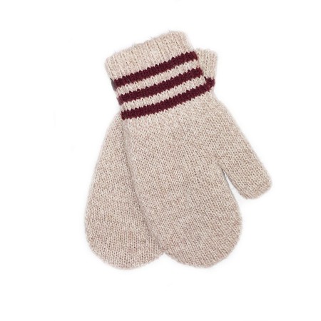 Vilnonės dvigubos kumštinės pirštinės 6-7 metų