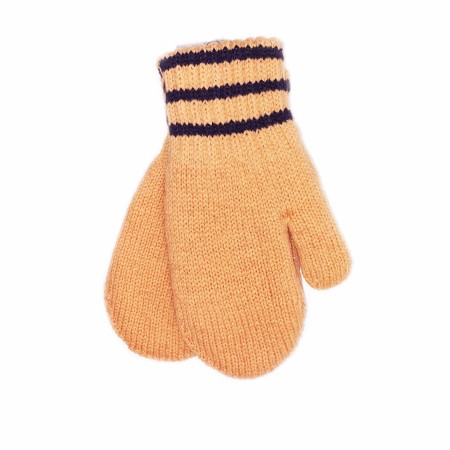 Vilnonės dvigubos kumštinės pirštinės 5-6 metų